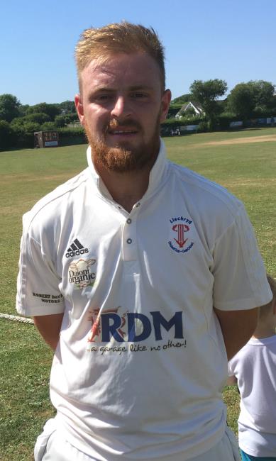 John Curran - runs and a wicket for Llechryd 